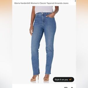 Gloria Vanderbilt Classic High Rise Denim Jeans